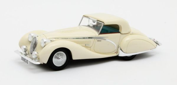 MTX41904-032 - TALBOT Lago T150C cabriolet fermé blanche 1936 - 1