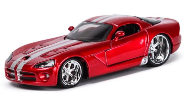 BUR42011RO - DODGE Viper SRT10 rouge bande grise - 1