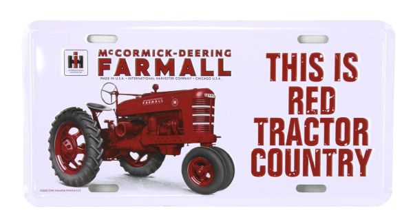 42068 - Plaque métallique IH Farmall M - This is Red Tractor Country – 30 x 15 cm - 1