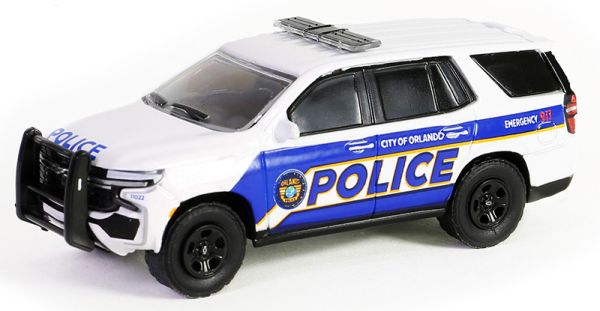 GREEN43030-E - CHEVROLET Tahoe Police Pursuit 2022 Police d'Orlando de la série HOT PURSUIT sous blister - 1