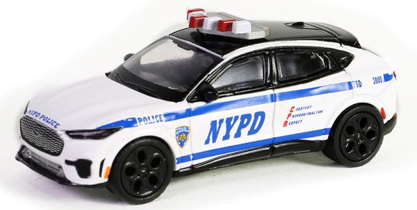 GREEN43030-F - FORD Mustang Mach-E GT 2022 Police de New York de la série HOT PURSUIT sous blister - 1