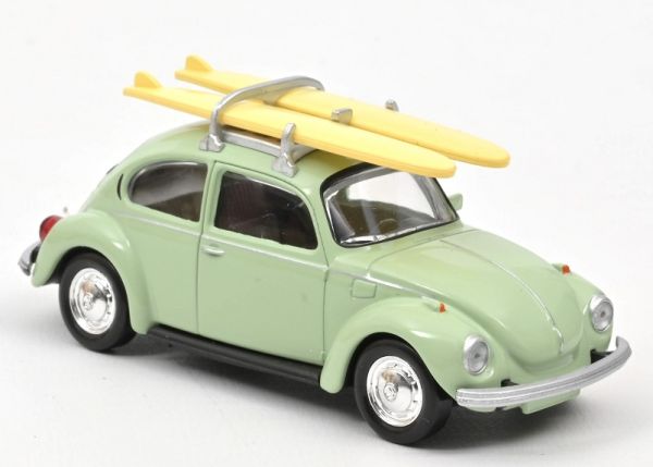 NOREV430401B - VOLKSWAGEN Coccinelle 1303 avec planche de surf Verte - 1