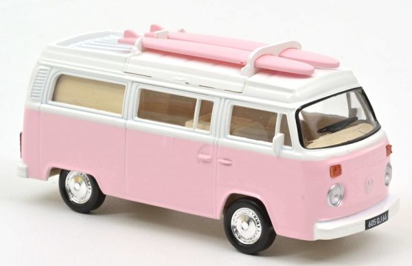 NOREV430401F - VOLKSWAGEN T2 Combi avec planche de surf Rose - 1