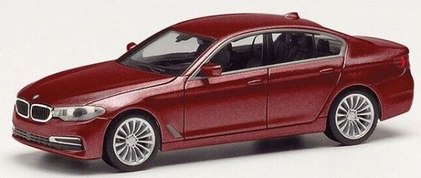 HER430692-005 - BMW 5 Limo  rouge métallique - 1