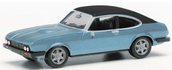 HER430807-002 - FORD Capri II avec Toit en vinyle bleu métallique - 1