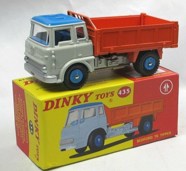DIN435 - BEDFORD TK benne rouge bleu et blanc – Édition ATLAS - 1