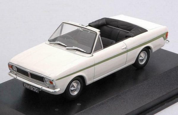 OXF43CCC002 - FORD Cortina MKII Crayford cabriolet Blanche - 1