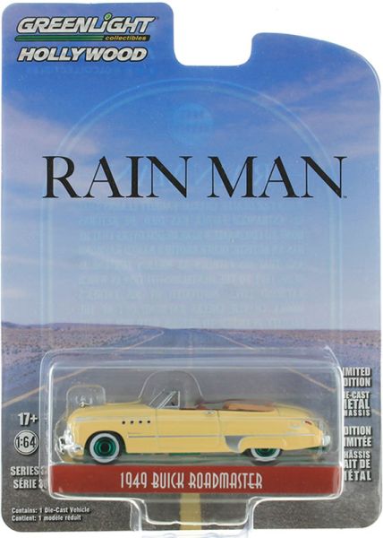 GREEN44960-CVERT - BUICK Roadmaster avec jantes vertes 1949 du Film RAIN MAN sous blister - 1