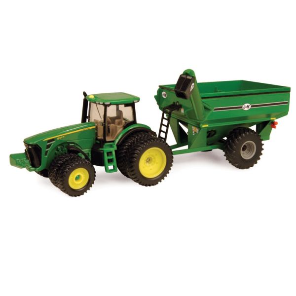 ERT45236 - JOHN DEERE 8320R roues jumelées avec remorque à grains - 1