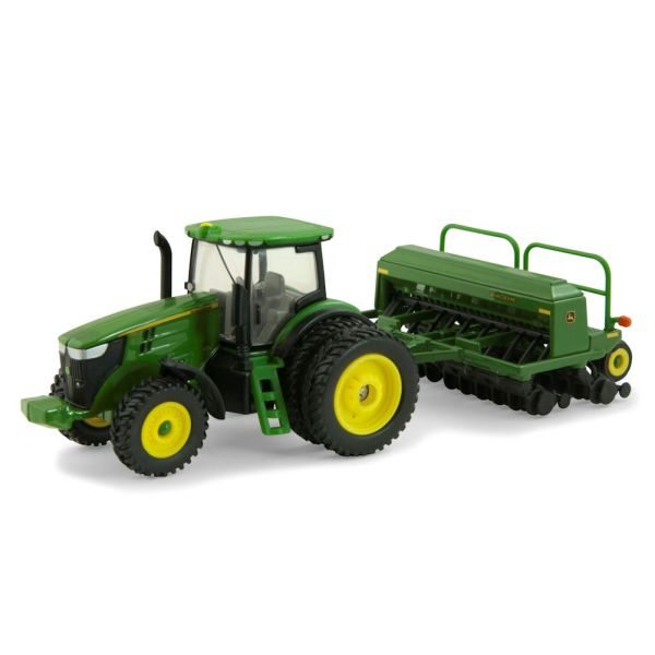 ERT45433 - JOHN DEERE 7215R roues jumelées arrières avec semoir - 1