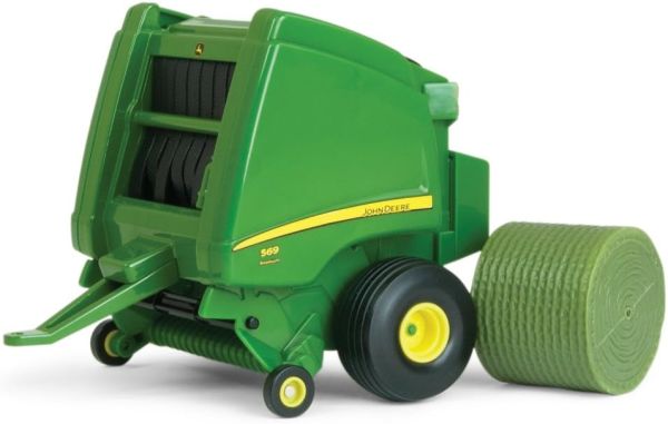 ERT45489 - Presse avec balles rondes JOHN DEERE 569 - 1