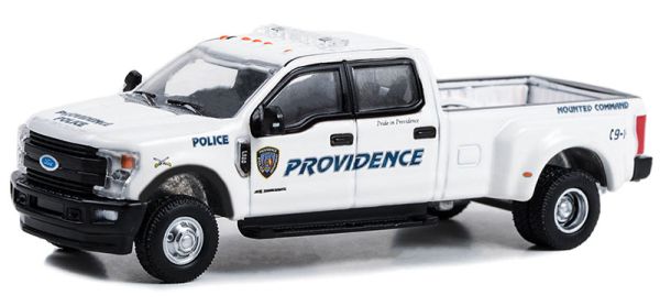 GREEN46120-E - FORD F-350 2018 de la Police d'Île de Rhode de la série DUALLY DRIVERS sous blister - 1