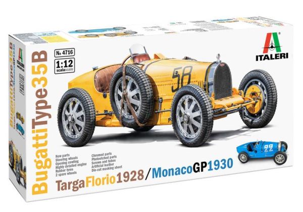 ITA4716 - BUGATTI Type 35B Targe Floria 1928 du GP de Monaco 1930 à assembler et à peindre - 1