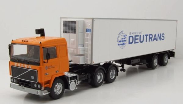 PRX47217 - VOLVO F12 6x4 1980 avec remorque frigo 2 Essieux - DEUTRANS - 1