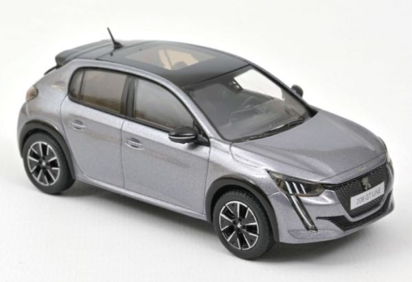 NOREV472834 - PEUGEOT 208 GT Line 2019 Gris Platinium - 1