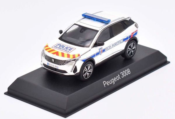 NOREV473949 - PEUGEOT 3008 2023 Police Municipale avec bandes rouges et jaunes - 1