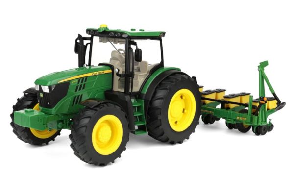 ERT47684 - JOHN DEERE 6210R et semoir 6 rangs avec sons et lumières - Big Farm - 1