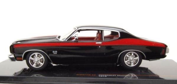 KOVOVÉ a RESIN MODELY | Chevrolet Chevelle SS (1970) Černá IXO 1:43 | edice e-shop
