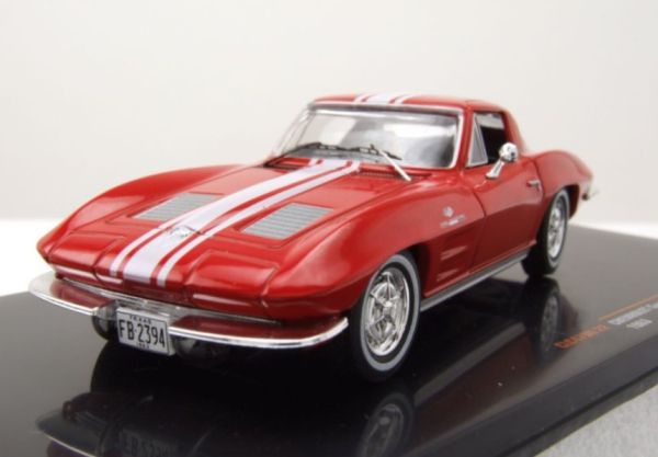 IXOCLC479N.22 - CHEVROLET Corvette stingray C2 de 1963 rouge et blanche - 1