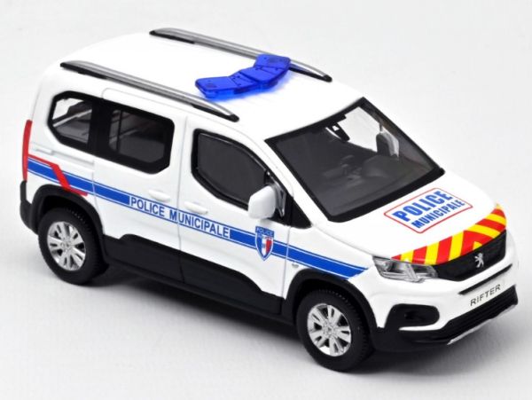 NOREV479067 - PEUGEOT Rifter 2019 Police Municipale signalisation rouge et jaune - 1