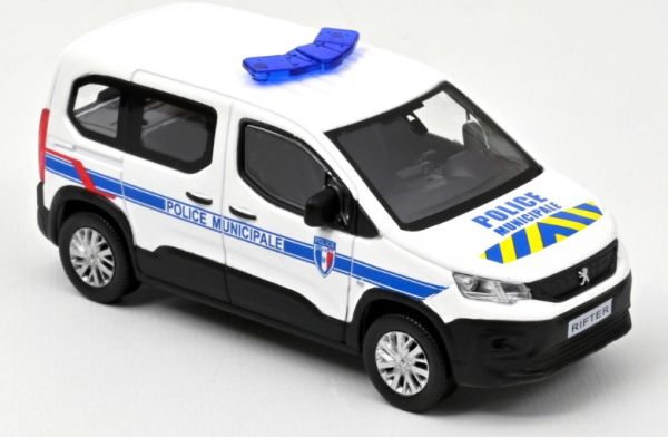 NOREV479068 - PEUGEOT Rifter 2019 Police Municipale signalisation Jaune et bleue - 1