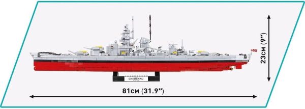 COBI, Cuirassé BATTLESHIP GNEISENAU - 2417 Pièces, COB4835