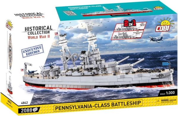 COB4842 - Cuirassé PENNSYLVANIA - CLASS BATTLESHIP  2en1 Édition Exclusive - 2088 Pièces - 1