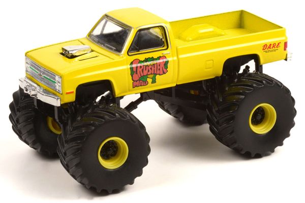 GREEN49100-C - CHEVY Silverado 1987 MAD CRUSHER de la série KING OF CRUNCH sous blister - 1