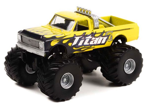 GREEN49110-A - CHEVROLET C-10 1972 Monster Truck TITAN de la série KINGS OF CRUNCH sous blister - 1