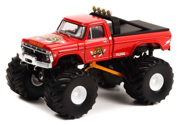 GREEN49110-B - FORD F-250 1976 Monster Truck THUNDER BEAST de la série KINGS OF CRUNCH sous blister - 1