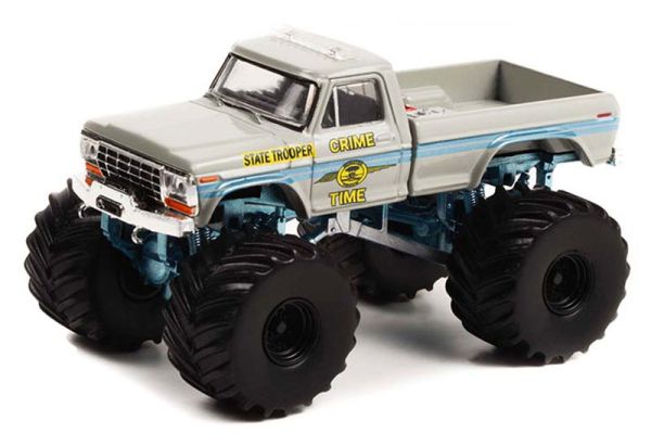 GREEN49110-C - FORD F-250 1979 Monster Truck CRIME TIME STATE TROOPER  de la série KINGS OF CRUNCH sous blister - 1