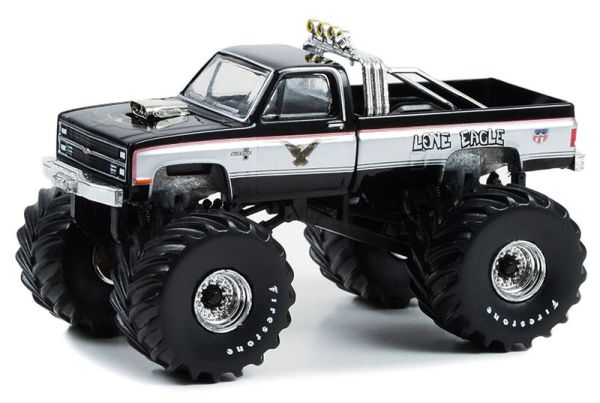 GREEN49120-E - CHEVROLET K-30 Silverado 1984 Monster Truck LONE EAGLE de la série KINGS OF CRUNCH sous blister - 1