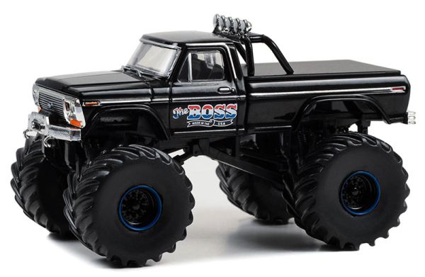 GREEN49130-B - FORD F-250 Ranger 1979 Monster truck THE BOSS de la série KINGS OF CRUNCH sous blister - 1