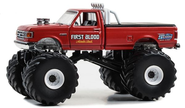 GREEN49140-F - FORD F-350 1990 FIRST BLOOD de la série KINGS OF CRUNCH sous blister - 1
