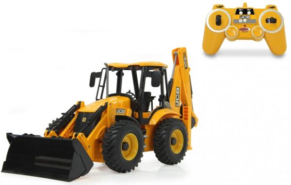 Tractopelle jcb 4cx radiocommande 1:20, vehicules-garages