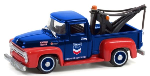 GREEN41130A - FORD F-100 avec crochet de remorquage 1954 Dépannage RUNNING ON EMPTY sous blister - 1