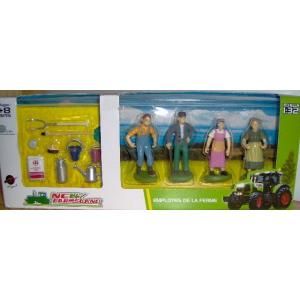 NFL74024 - Lot de 4 Paysans avec Accessoires - 1