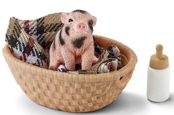 SHL42294 - Mini cochon avec biberon - 1