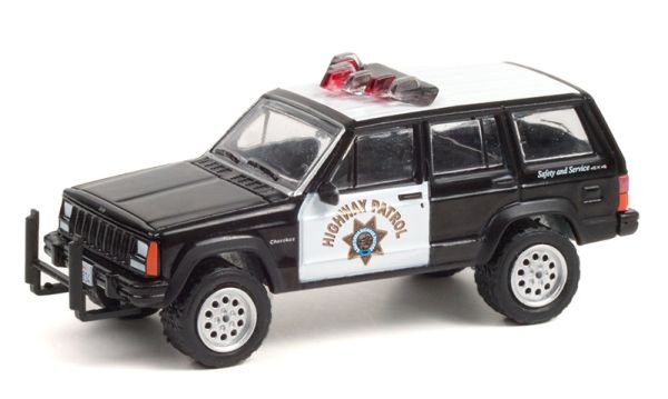 GREEN42960-B - JEEP Cherokee 1993 Police de Californie sous blister - 1