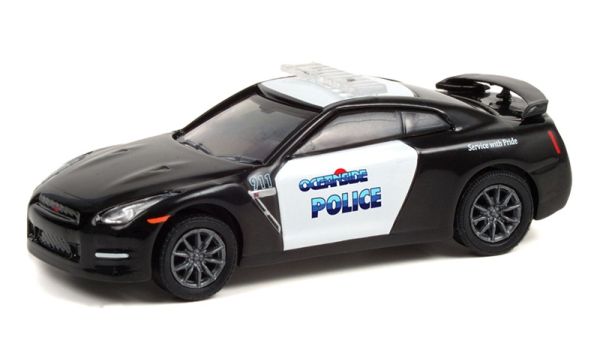 GREEN42960-D - NISSAN GT-R 2015 Police Oceanside sous blister - 1