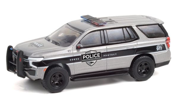 GREEN42960-F - CHEVROLET Tahoe Police Poursuit 2021 sous blister - 1