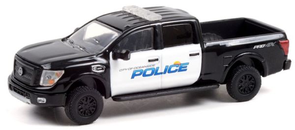 GREEN42970-E - NISSAN Titan XD PRO-4X 2018 Police Oceanside HOT PURSUIT séries 39 sous blister - 1