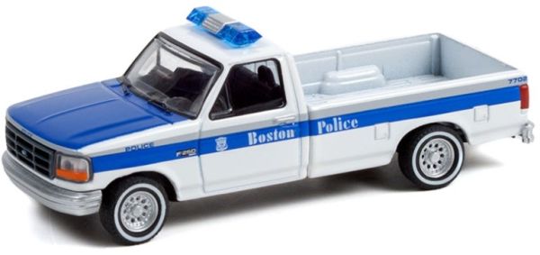 GREEN42980-C - FORD F-250 1995 Police de Boston HOT PURSUIT séries 40 sous blister - 1