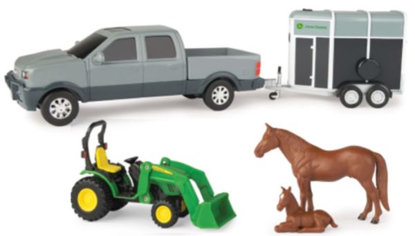 BRI43306 - Coffret de la ferme avec tracteur, van, chevaux – DISPO 2022 - 1