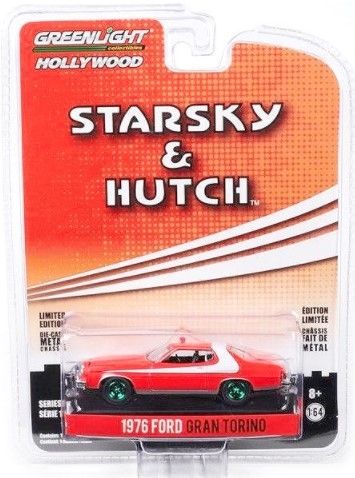 GREEN44780-AVERT - FORD Gran Torino 1976 jantes verte STARSKY ET HUTCH sous blister - 1