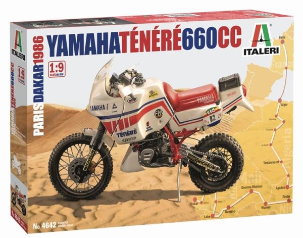 ITA4642 - Moto YAMAHA Tenere 660cc 1986 Paris Dakar à assembler et à peindre - 1