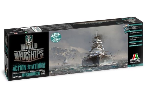 ITA46501 - Bateau German Bismarck  Battleship WORLD OF WARSHIPSà peindre - 1