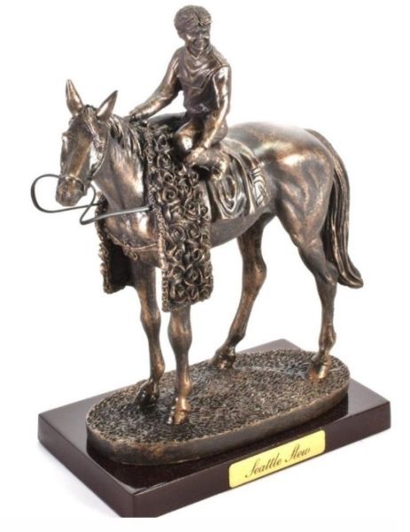 ATL4652120 - Statue cheval de course – Seattle slew - 1