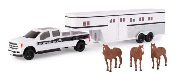 ERT46800 - FORD F350 Super Duty avec remorque à col de cygne et chevaux - 1