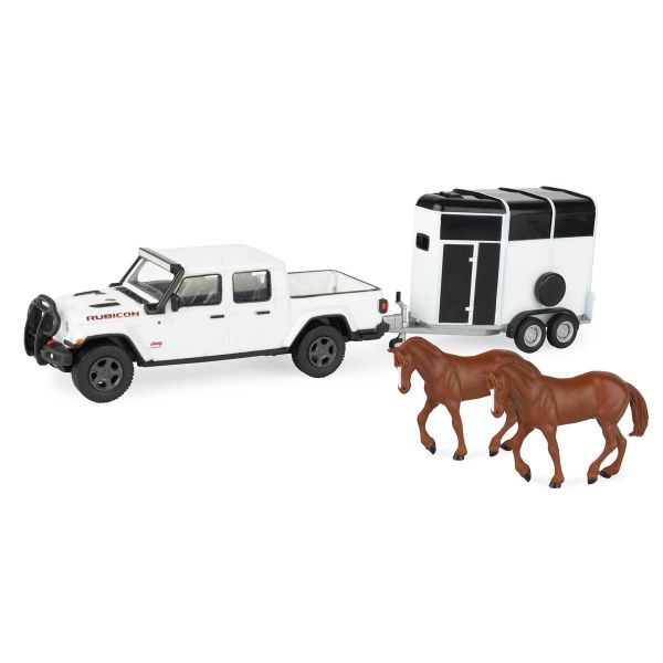 ERT47366 - JEEP Gladiator Rubicon avec van et chevaux - 1